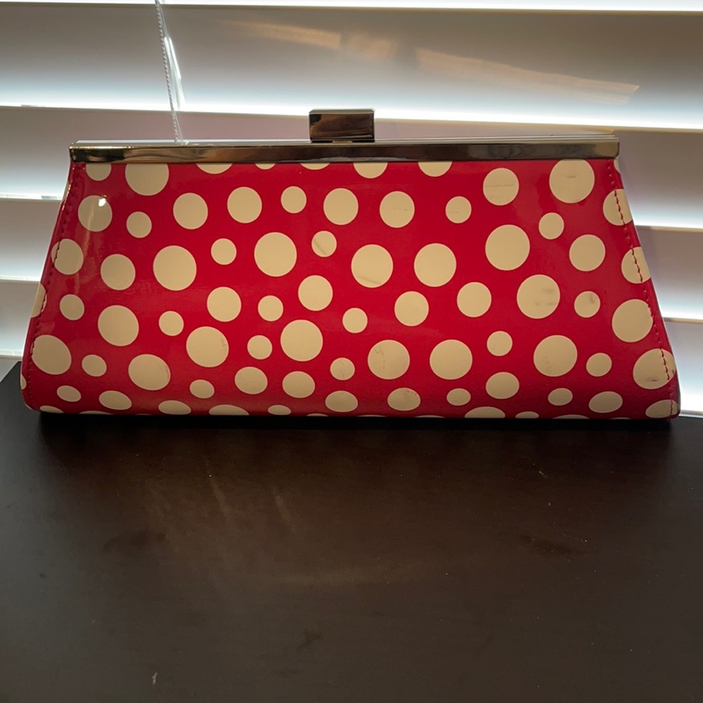 Neiman Marcus Pink and White Clutch
